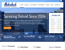 Tablet Screenshot of metrotechcollision.com
